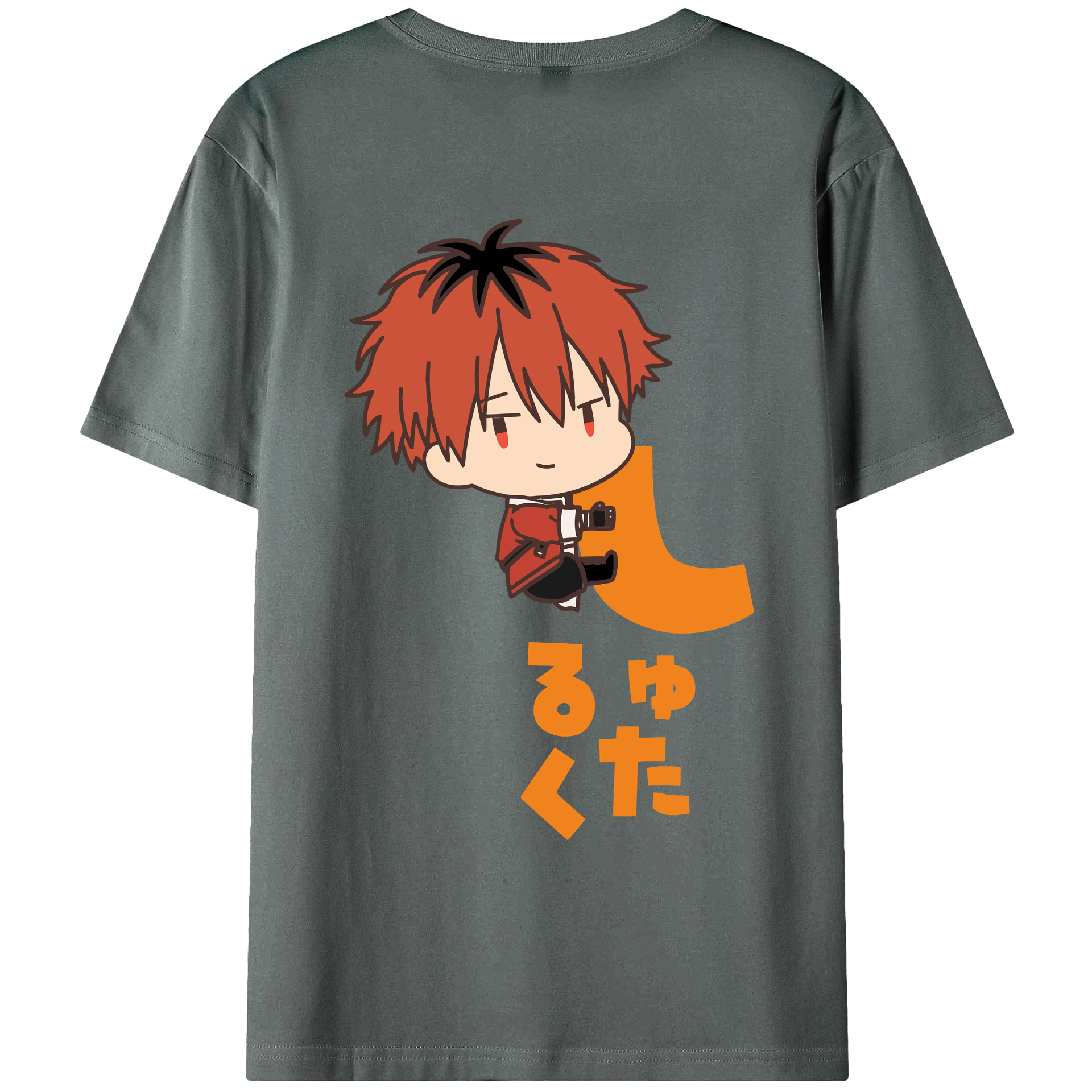 （画像用） 葬送のフリーレン Frieren 綿100％ メンズ半袖Tシャツ（バックプリント） 通気性
